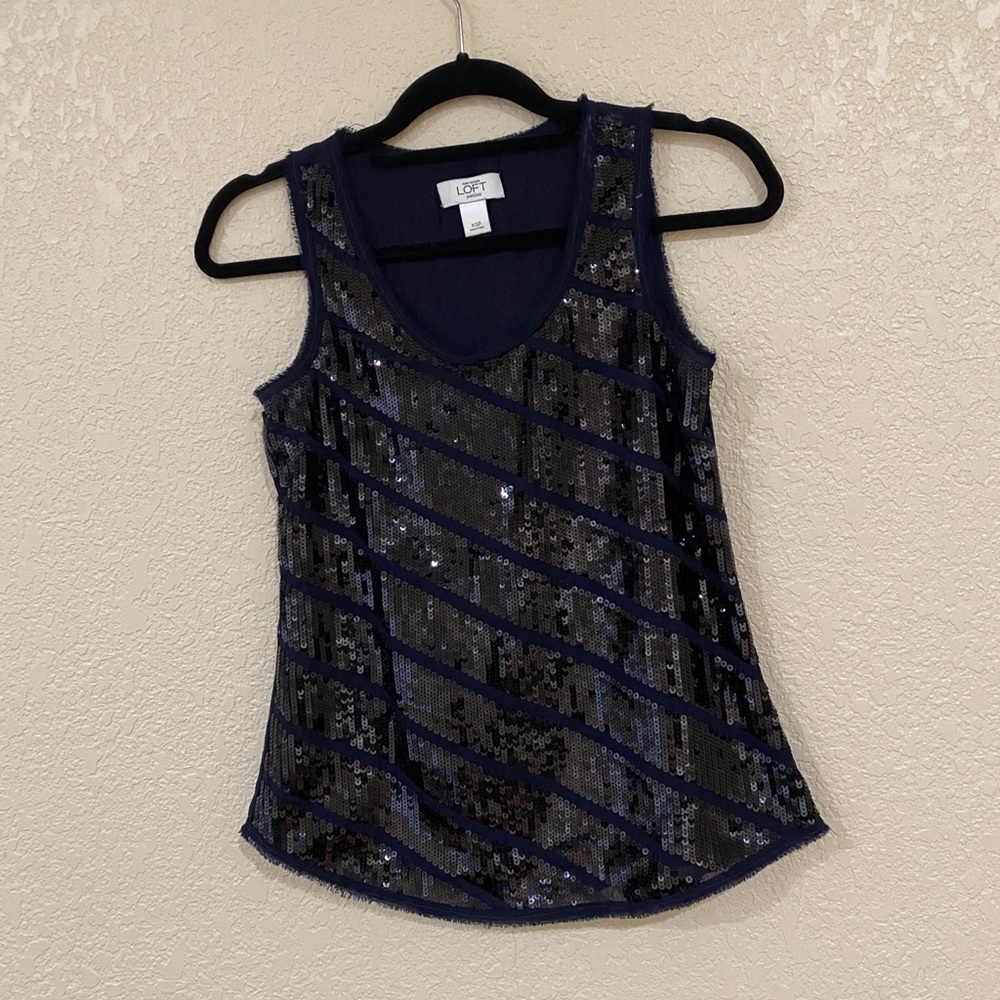 Loft sequin top for sale